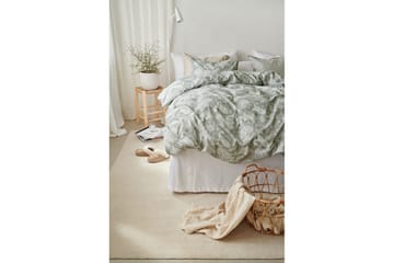 Påslakan 2-Dels Set Tilly Grön - Grön - Textil & mattor - Sängkläder - Bäddset & påslakanset