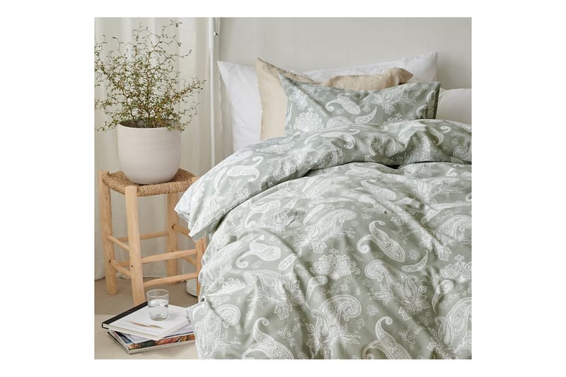 Påslakan 2-Dels Set Tilly Grön - Grön - Textil & mattor - Sängkläder - Bäddset & påslakanset