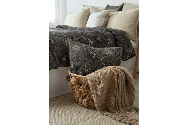 Påslakan 2-Dels Set Tilly Svart - Svart - Textil & mattor - Sängkläder - Bäddset & påslakanset