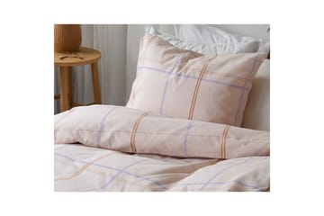 Påslakan 2-Dels Set Tyra Ruta Lila - Lila - Textil & mattor - Sängkläder - Bäddset & påslakanset
