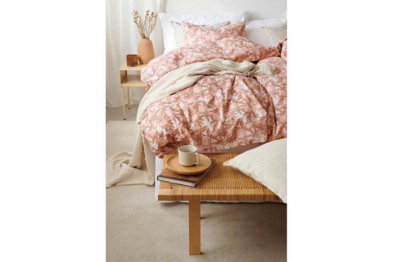 Påslakan 2-Dels Set Pomegranate Peach - Peach - Textil & mattor - Sängkläder