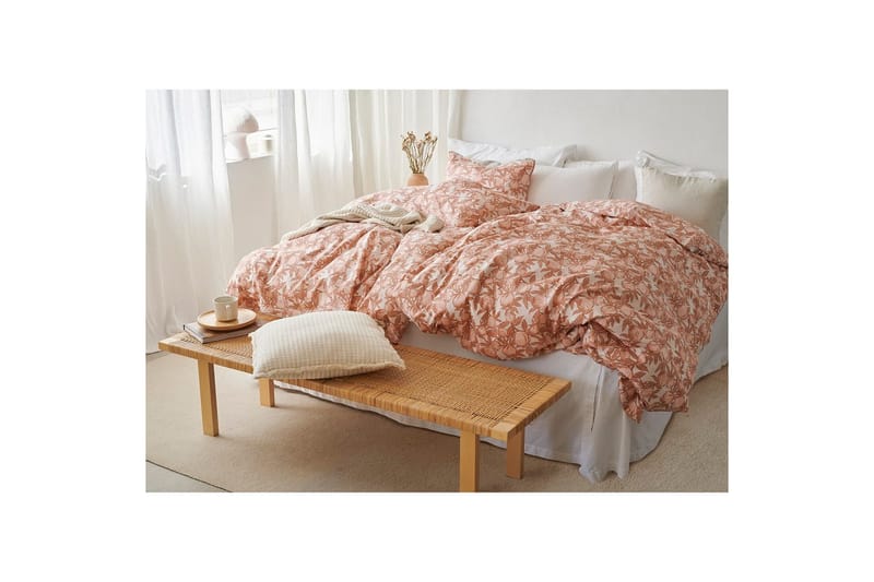 Påslakan 2-Dels Set Pomegranate Peach - Peach - Textil & mattor - Sängkläder