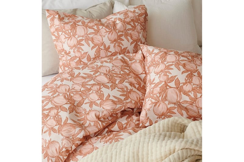Påslakan 2-Dels Set Pomegranate Peach - Peach - Textil & mattor - Sängkläder