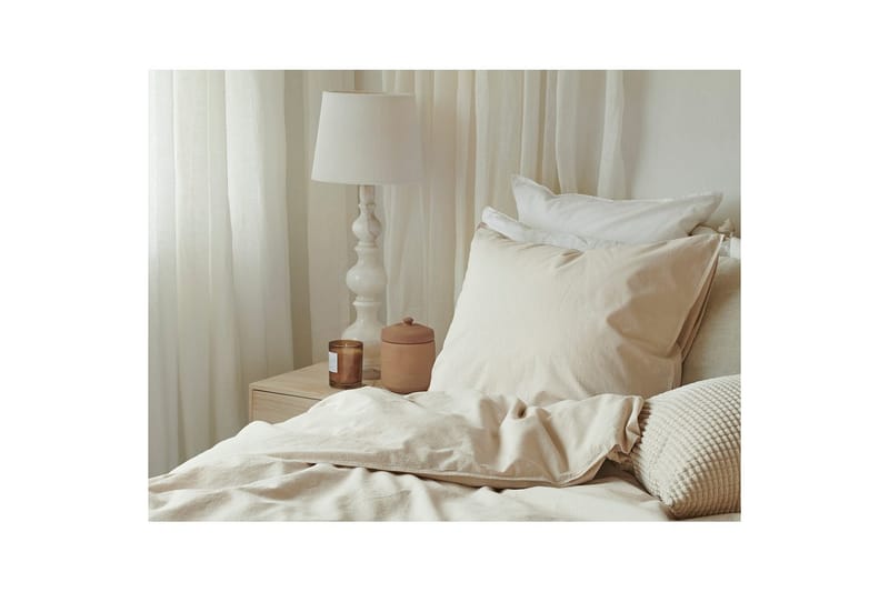 Påslakan 3-Dels Set Humble Dubbel Beige - Beige - Textil & mattor - Sängkläder - Bäddset & påslakanset