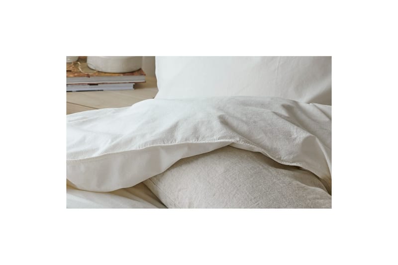 Påslakan 3-Dels Set Humble Dubbel Vit - Vit - Textil & mattor - Sängkläder - Bäddset & påslakanset