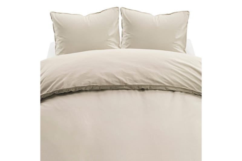 Påslakanset Dubbelsäng 3-Dels Humble - Beige - Textil & mattor - Sängkläder - Bäddset & påslakanset