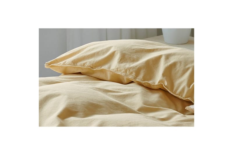 Påslakanset Dubbelsäng 3-Dels Humble - Gul - Textil & mattor - Sängkläder - Bäddset & påslakanset
