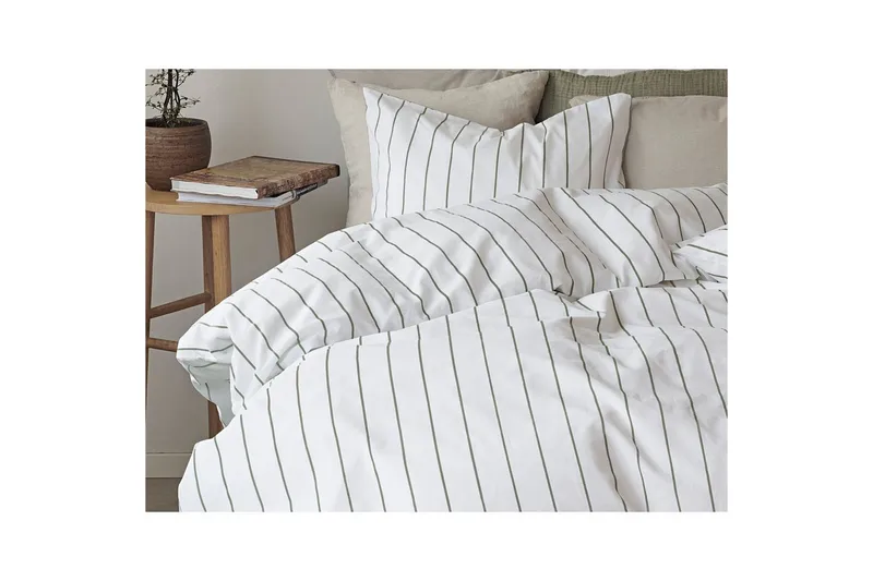 Påslakanset Dubbelsäng 3-Dels Saga - Grön - Textil & mattor - Sängkläder - Bäddset & påslakanset