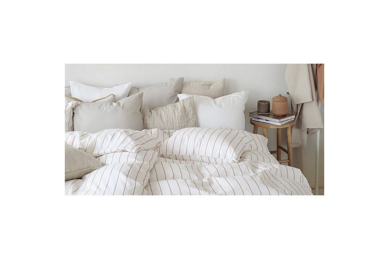 Påslakanset Dubbelsäng 3-Dels Saga - Orange - Textil & mattor - Sängkläder - Bäddset & påslakanset