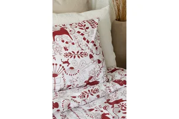 Påslakanset Enkelsäng 2-Dels Äppelbo - Röd - Textil & mattor - Sängkläder - Bäddset & påslakanset - Påslakanset enkelsäng