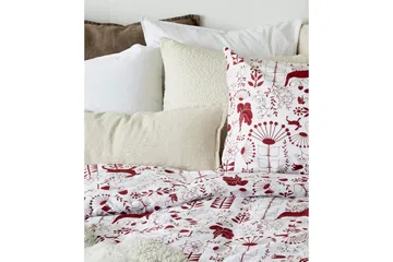 Påslakanset Enkelsäng 2-Dels Äppelbo - Röd - Textil & mattor - Sängkläder - Bäddset & påslakanset - Påslakanset enkelsäng