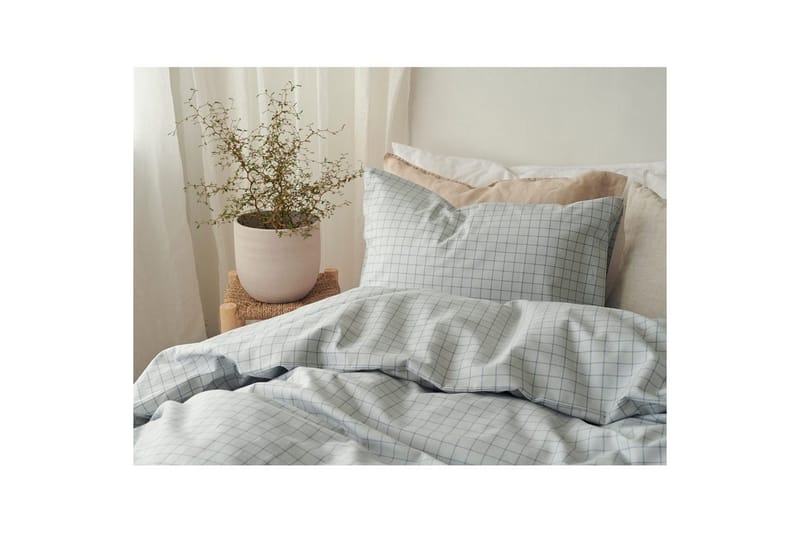 Påslakanset Enkelsäng 2-Dels Birger Flanell - Grön - Textil & mattor - Sängkläder - Bäddset & påslakanset