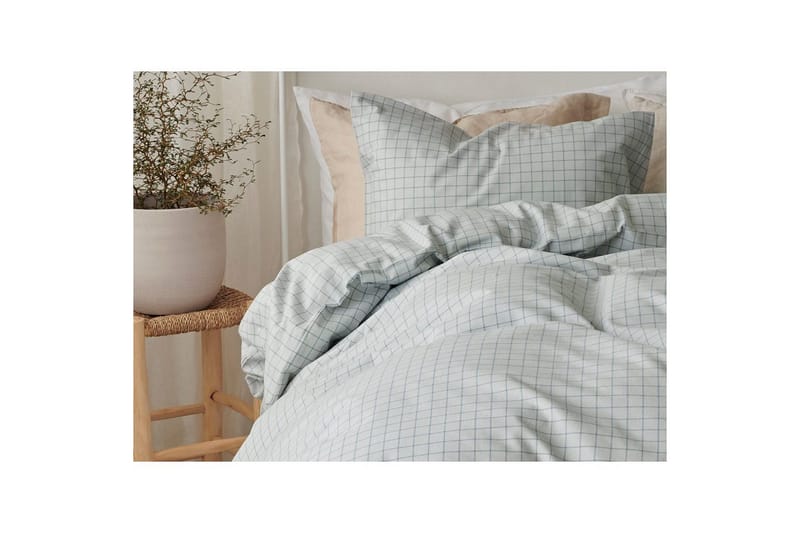 Påslakanset Enkelsäng 2-Dels Birger Flanell - Grön - Textil & mattor - Sängkläder - Bäddset & påslakanset