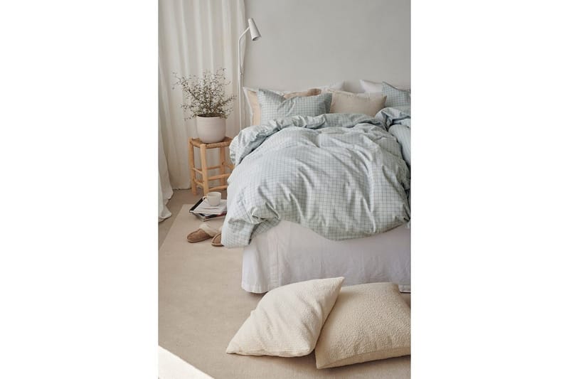 Påslakanset Enkelsäng 2-Dels Birger Flanell - Grön - Textil & mattor - Sängkläder - Bäddset & påslakanset