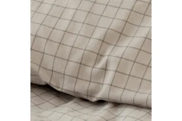 Påslakanset Enkelsäng 2-Dels Birger Flanell - Greige - Textil & mattor - Sängkläder - Bäddset & påslakanset