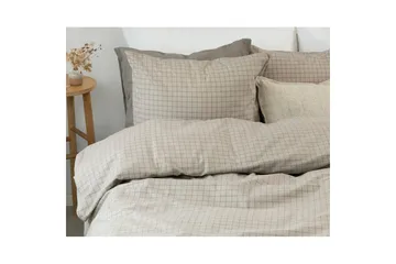 Påslakanset Enkelsäng 2-Dels Birger Flanell - Greige - Textil & mattor - Sängkläder - Bäddset & påslakanset