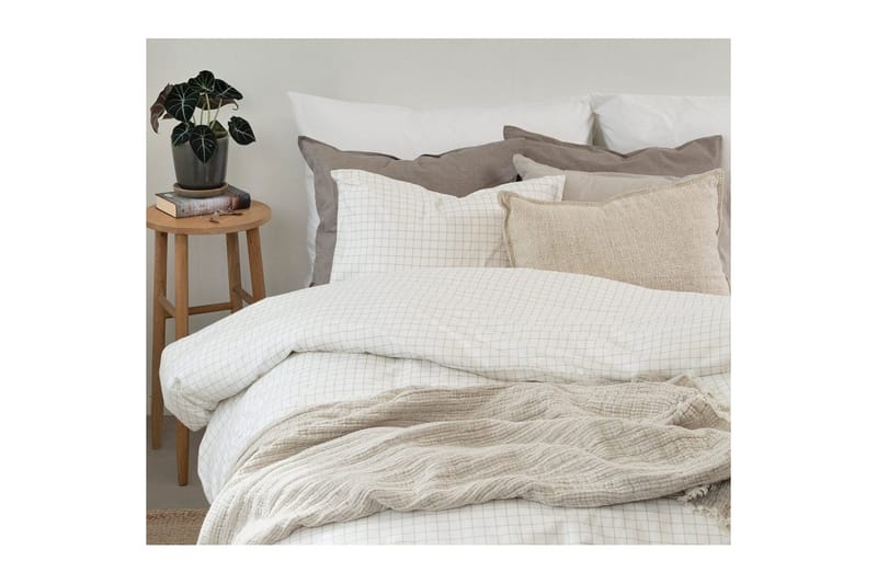 Påslakanset Enkelsäng 2-Dels Birger Flanell - Offwhite - Textil & mattor - Sängkläder - Täcke
