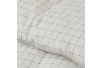 Påslakanset Enkelsäng 2-Dels Birger Flanell - Offwhite - Textil & mattor - Sängkläder - Bäddset & påslakanset