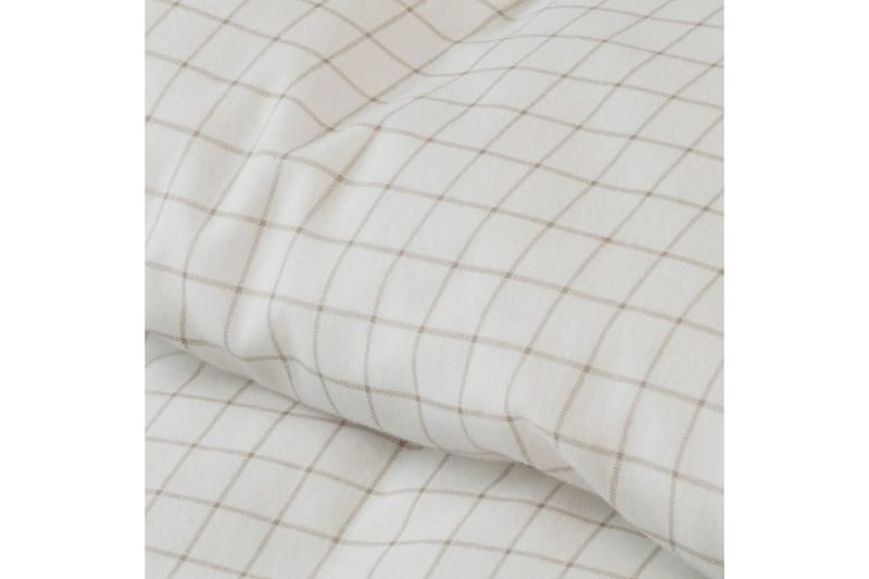 Påslakanset Enkelsäng 2-Dels Birger Flanell - Offwhite - Textil & mattor - Sängkläder - Bäddset & påslakanset