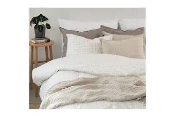 Påslakanset Enkelsäng 2-Dels Birger Flanell - Offwhite - Textil & mattor - Sängkläder - Täcke