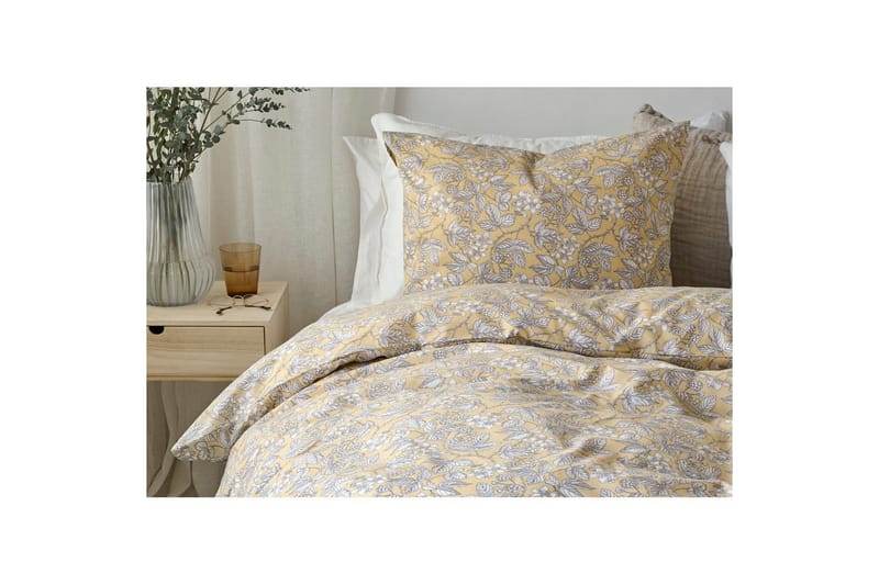 Påslakanset Enkelsäng 2-Dels Blackberry - Gul - Textil & mattor - Sängkläder - Bäddset & påslakanset