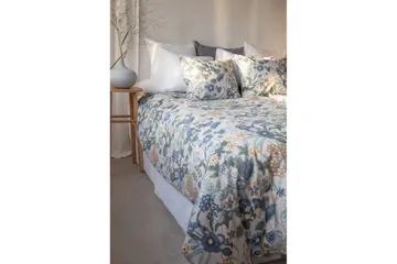 Påslakanset Enkelsäng 2-Dels Blombacken - Blå - Textil & mattor - Sängkläder - Bäddset & påslakanset