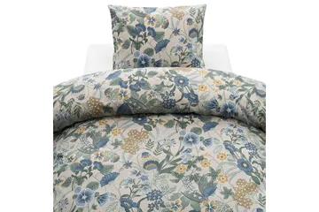 Påslakanset Enkelsäng 2-Dels Blombacken - Blå - Textil & mattor - Sängkläder - Bäddset & påslakanset