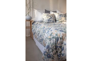 Påslakanset Enkelsäng 2-Dels Blombacken - Blå - Textil & mattor - Sängkläder - Bäddset & påslakanset