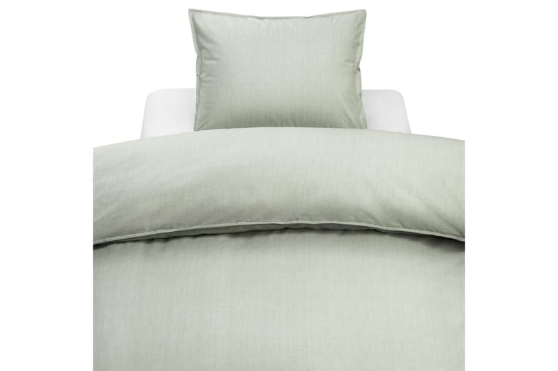 Påslakanset Enkelsäng 2-Dels Chambray Grön
