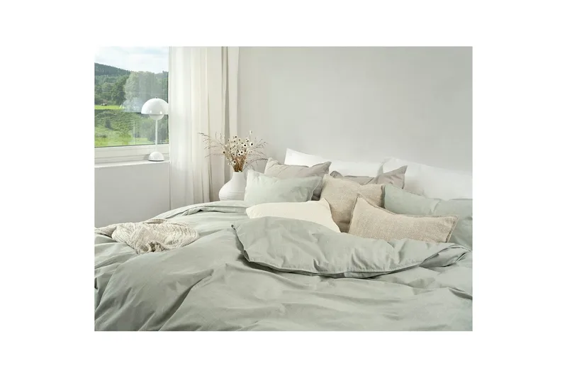 Påslakanset Enkelsäng 2-Dels Chambray Grön - Textil & mattor - Sängkläder - Bäddset & påslakanset