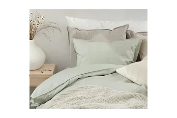 Påslakanset Enkelsäng 2-Dels Chambray Grön - Textil & mattor - Sängkläder - Bäddset & påslakanset