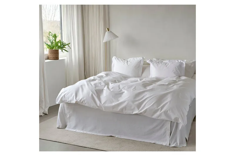 Påslakanset Enkelsäng 2-Dels Egyptisk Bomull Vit - Textil & mattor - Sängkläder - Bäddset & påslakanset - Påslakanset enkelsäng