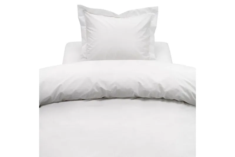 Påslakanset Enkelsäng 2-Dels Egyptisk Bomull Vit