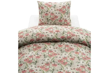 Påslakanset Enkelsäng 2-Dels Fleur - Rosa - Textil & mattor - Sängkläder - Bäddset & påslakanset