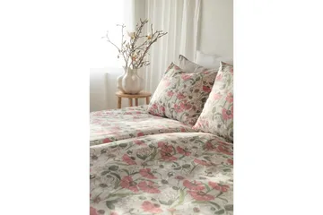 Påslakanset Enkelsäng 2-Dels Fleur - Rosa - Textil & mattor - Sängkläder - Bäddset & påslakanset