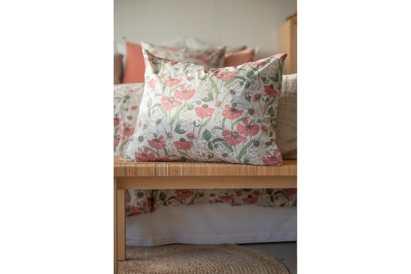 Påslakanset Enkelsäng 2-Dels Fleur - Rosa - Textil & mattor - Sängkläder - Bäddset & påslakanset