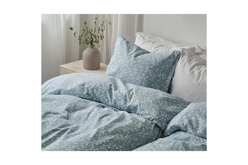 Påslakanset Enkels äng 2-Dels Hedda - Blå - Textil & mattor - Sängkläder - Bäddset & påslakanset - Påslakanset enkelsäng