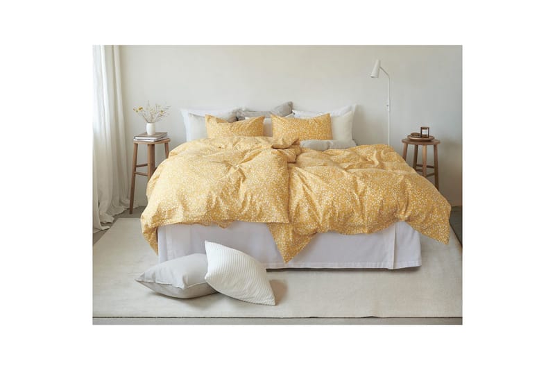 Påslakanset Enkelsäng 2-Dels Hedda - Gul - Textil & mattor - Sängkläder - Bäddset & påslakanset