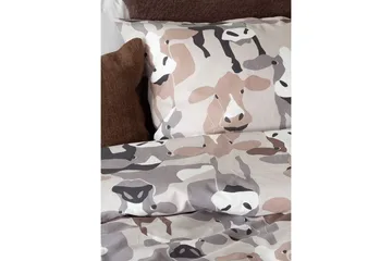 Påslakanset Enkelsäng 2-Dels Kossor Sand - Textil & mattor - Sängkläder - Bäddset & påslakanset