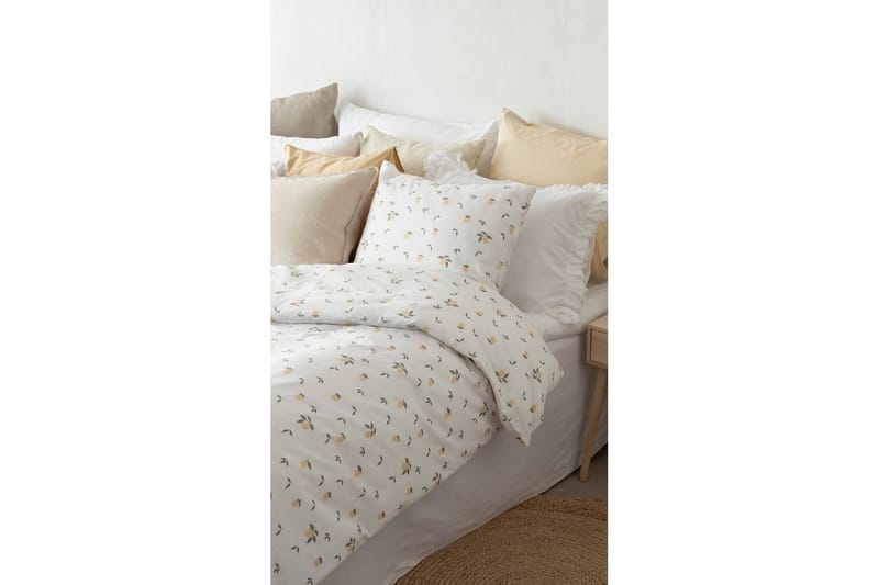 Påslakanset Enkelsäng 2-Dels Lemons Gul - Textil & mattor - Sängkläder - Bäddset & påslakanset - Påslakanset enkelsäng