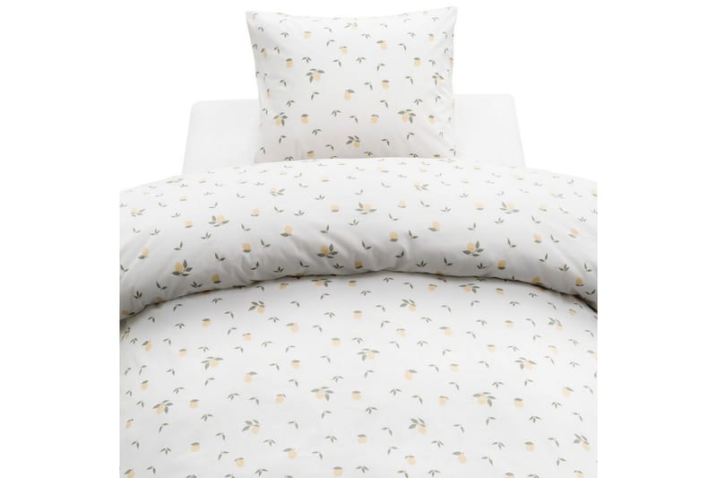 Påslakanset Enkelsäng 2-Dels Lemons Gul