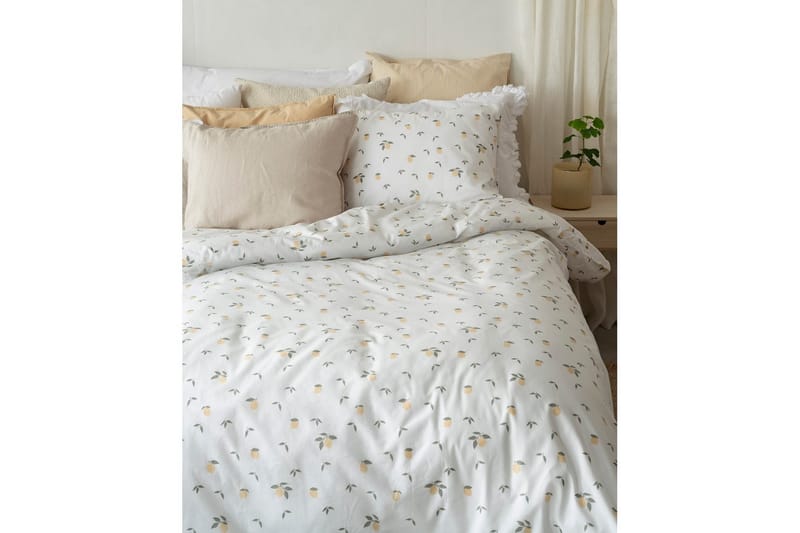 Påslakanset Enkelsäng 2-Dels Lemons Gul - Textil & mattor - Sängkläder - Bäddset & påslakanset