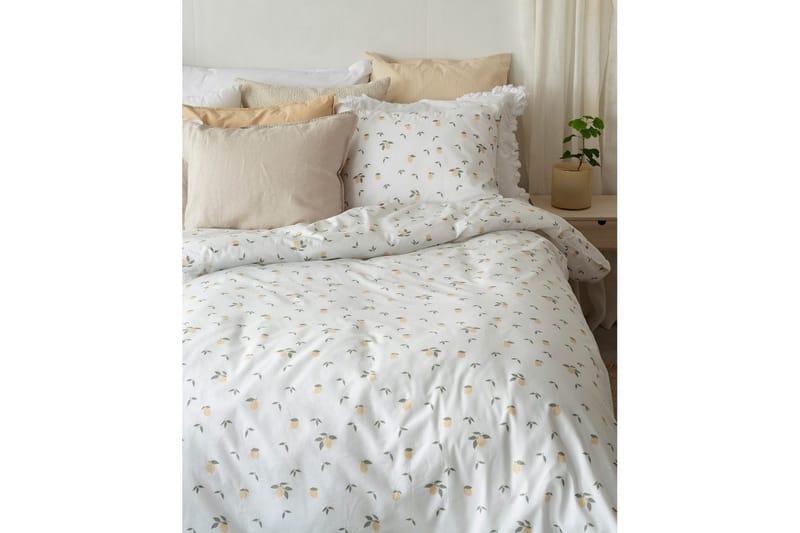 Påslakanset Enkelsäng 2-Dels Lemons Gul - Textil & mattor - Sängkläder - Bäddset & påslakanset