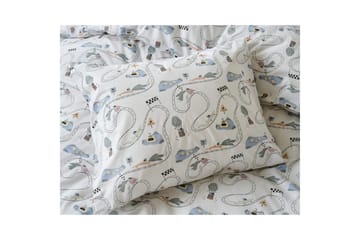 Påslakanset Enkelsäng 2-Dels Mini Rally Vit - Textil & mattor - Sängkläder - Bäddset & påslakanset