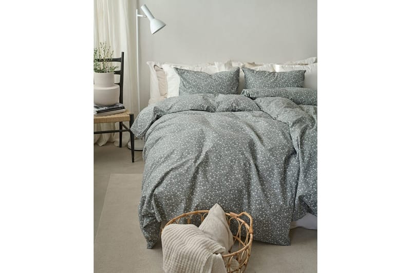 Påslakanset Enkelsäng 2-Dels Rita Flower Grön - Textil & mattor - Sängkläder - Bäddset & påslakanset - Påslakanset enkelsäng