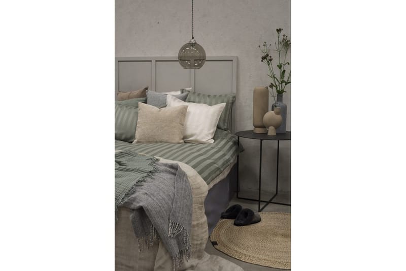 Påslakanset Enkelsäng 2-Dels Satin - Grön - Textil & mattor - Sängkläder