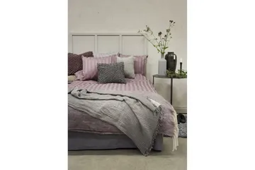 Påslakanset Enkelsäng 2-Dels Satin - Lila - Textil & mattor - Sängkläder