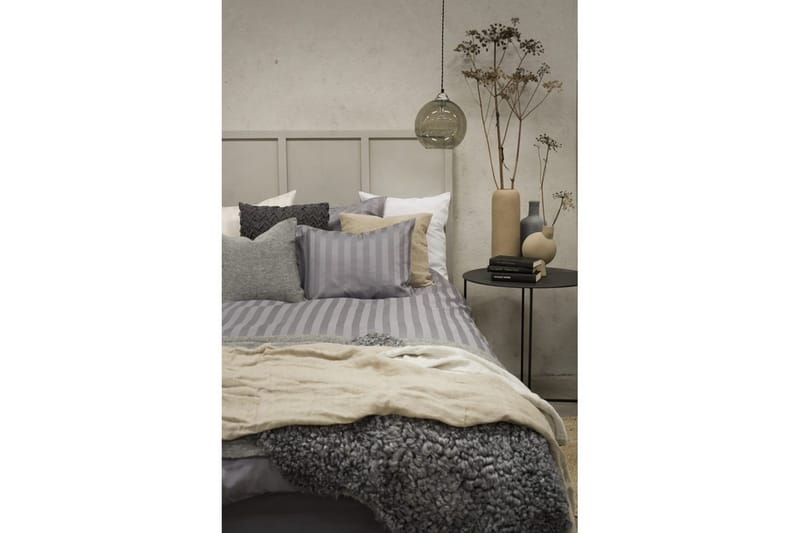 Påslakanset Enkelsäng 2-Dels Satin - Ljusgrå - Textil & mattor - Sängkläder