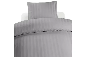 Påslakanset Enkelsäng 2-Dels Satin - Ljusgrå - Textil & mattor - Sängkläder