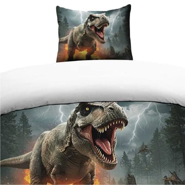 Påslakanset Enkelsäng 2-Dels Set Dinosaur - Textil & mattor - Sängkläder - Bäddset & påslakanset - Påslakanset dubbelsäng